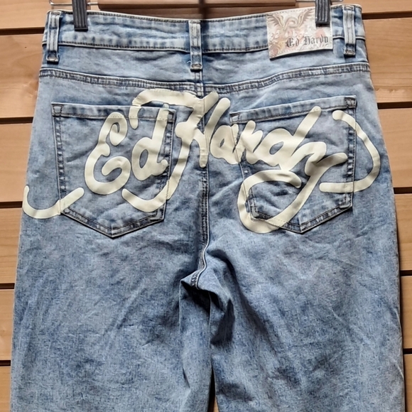 Ed Hardy Wide Legged Jeans Size 28 - Picture 7 of 7